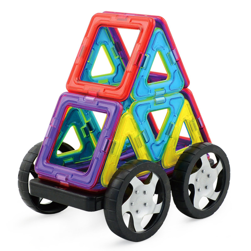 ligo励高专柜磁力片儿儿童磁性磁铁积木拼搭塑料积木