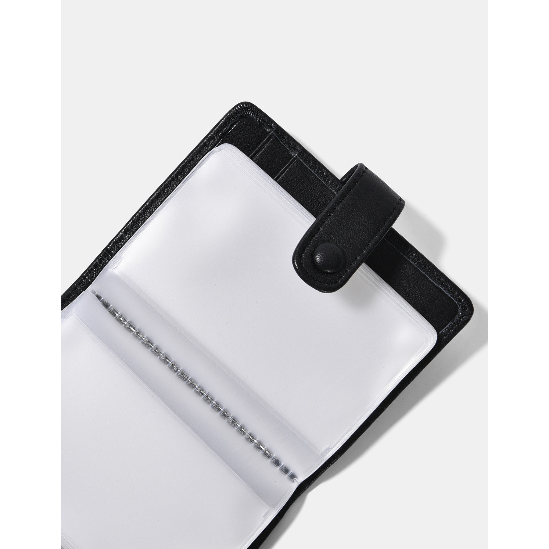 欧美bv羊皮编织透明卡页卡包女真皮卡位卡夹卡包