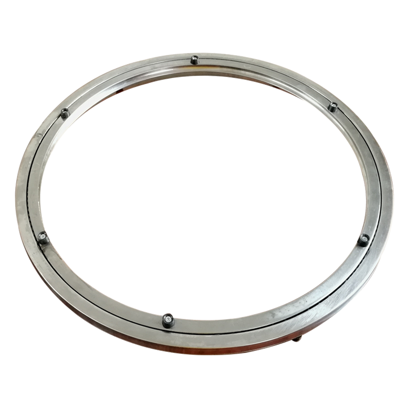 转盘不锈钢圆桌酒店餐桌底座玻璃旋转圆形转轴转盘