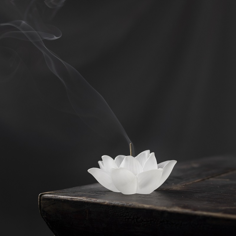 迟礼琉璃莲花香国风禅意家用居室檀香线香座沉香香薰炉