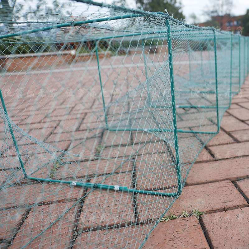 25米30米折叠有结大捕鱼笼虾笼蟹笼鱼网河虾龙虾网蟹网黄鳝养殖笼