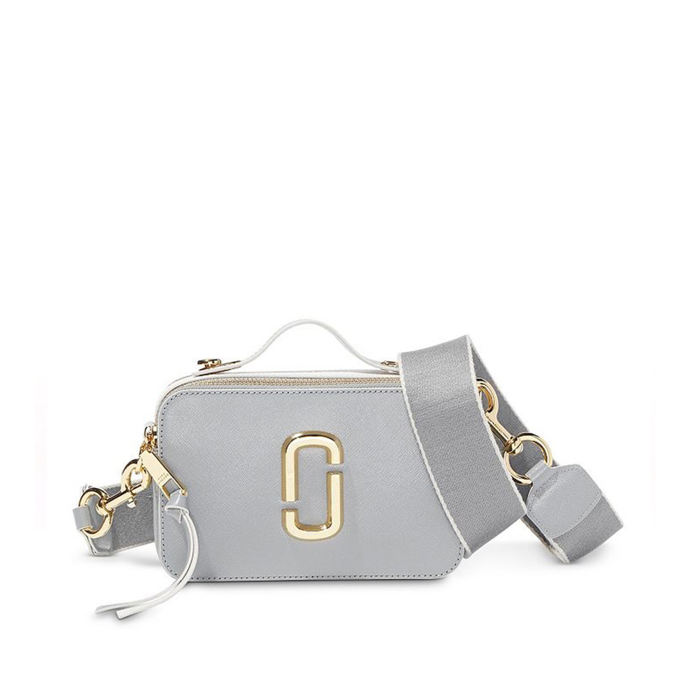 marcjacobs莫杰多色牛皮皮革jj徽标相机手提包女士包袋