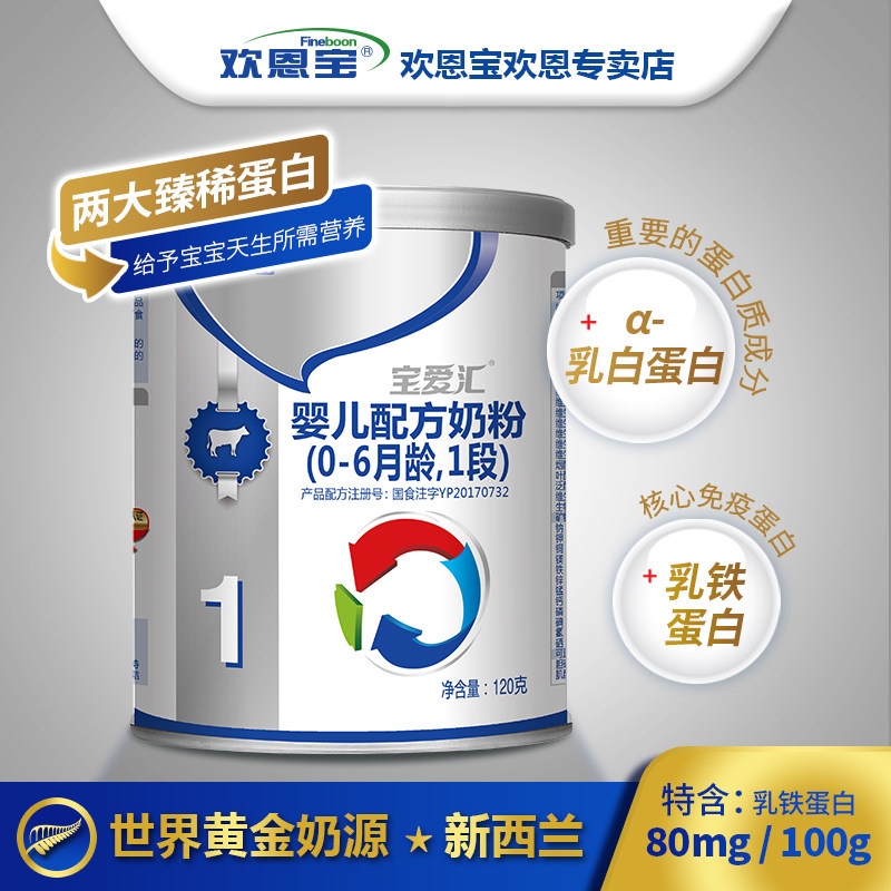 欢恩宝宝爱汇婴儿配方奶粉1段120g