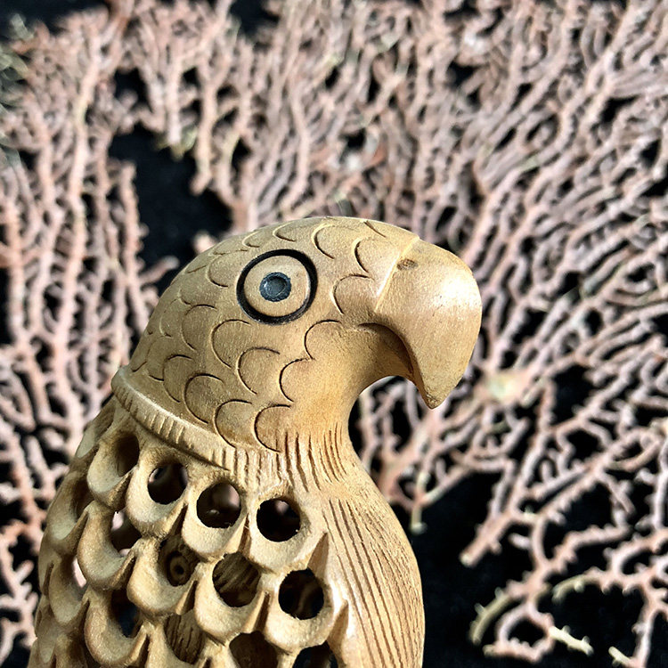 国内现货手工实木雕刻动物小鸟家居家居装饰装饰品泰国特色