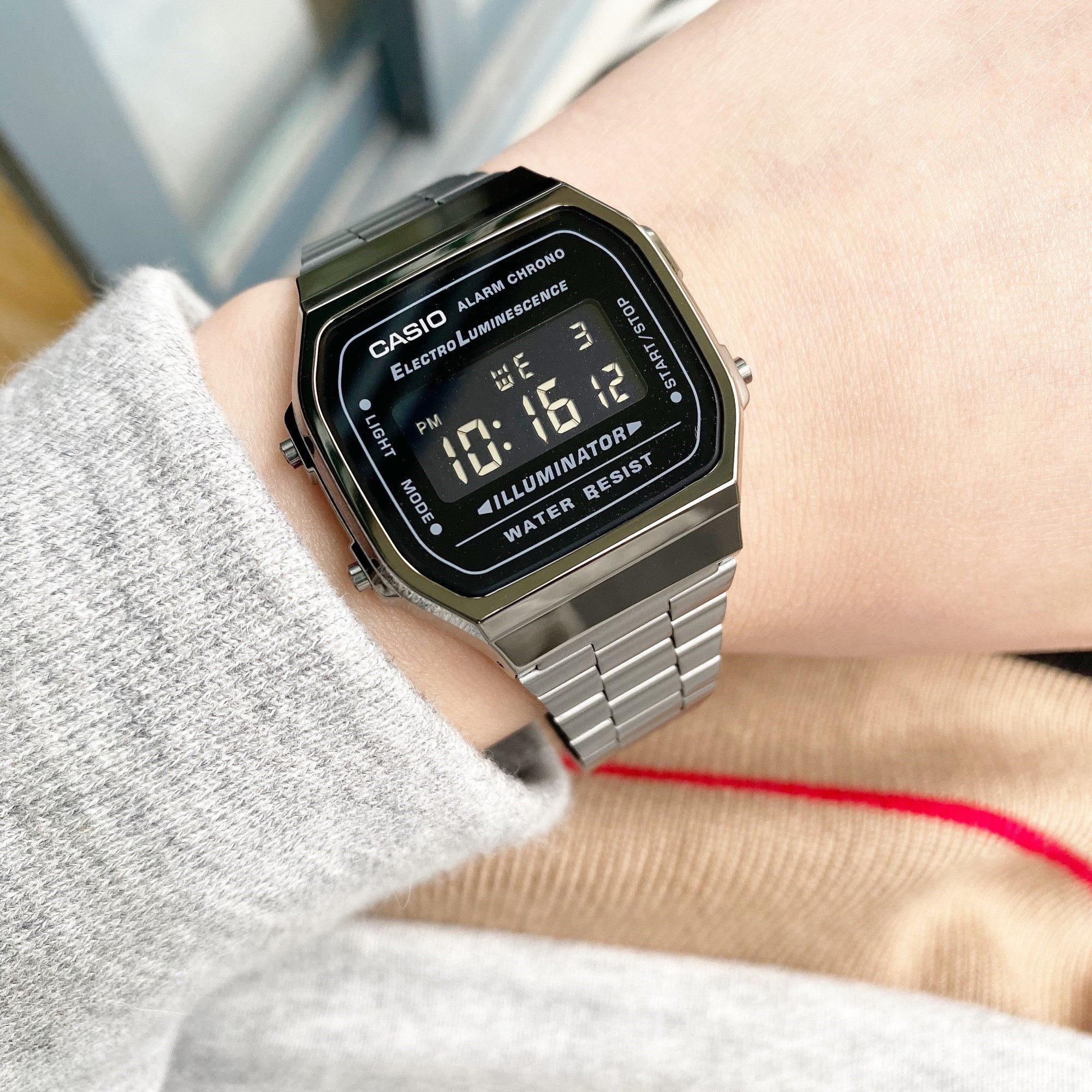 卡西欧复古经典方块a168wg-9wa158waa168wa-1b640wc91w小金日韩腕表