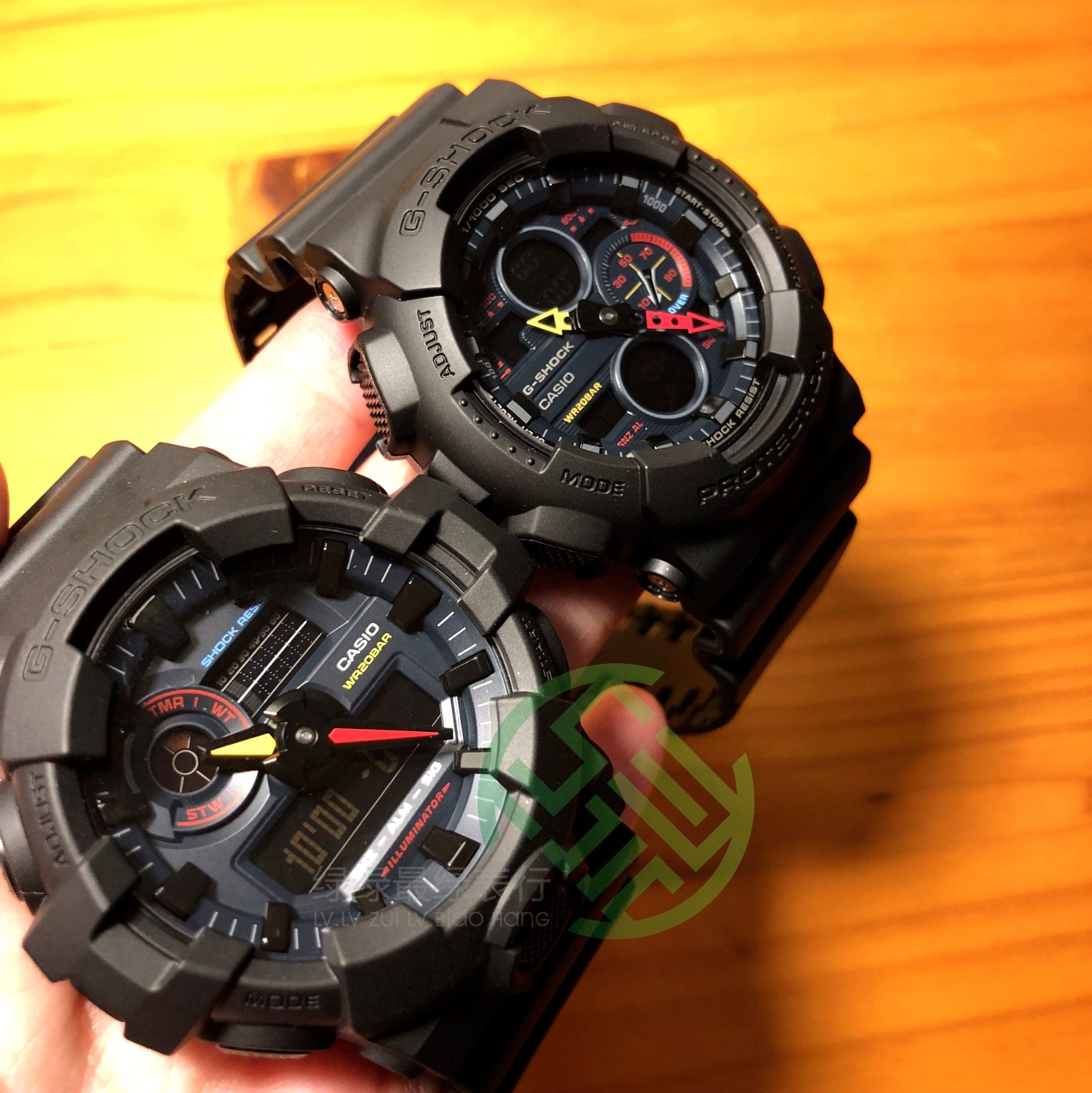 卡西欧g-shock东京街头霓虹灯色彩ga-140bmc-1a/gas-100/700手表