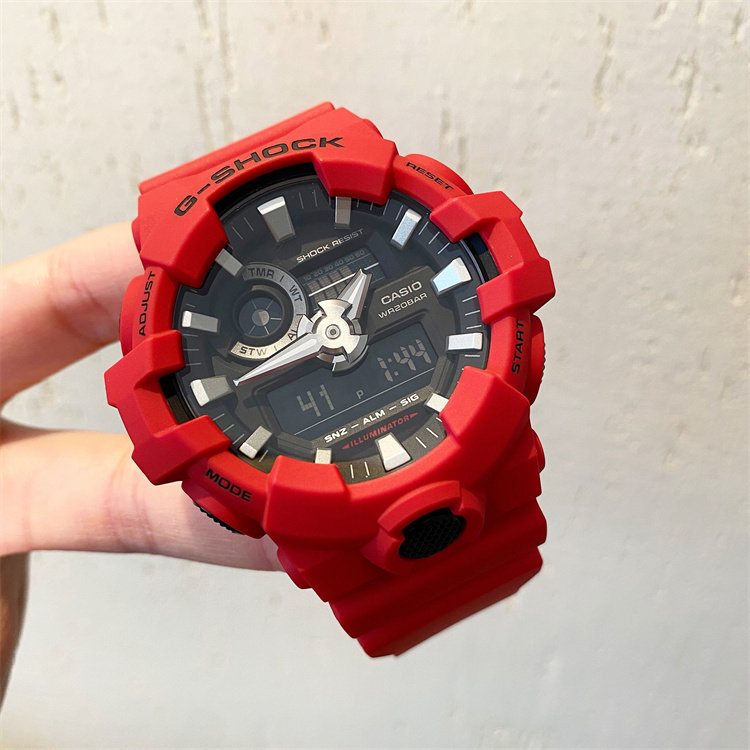 防水卡西欧g-shock黑武士表盘多功能手表ga-700-1b4a7a日韩腕表