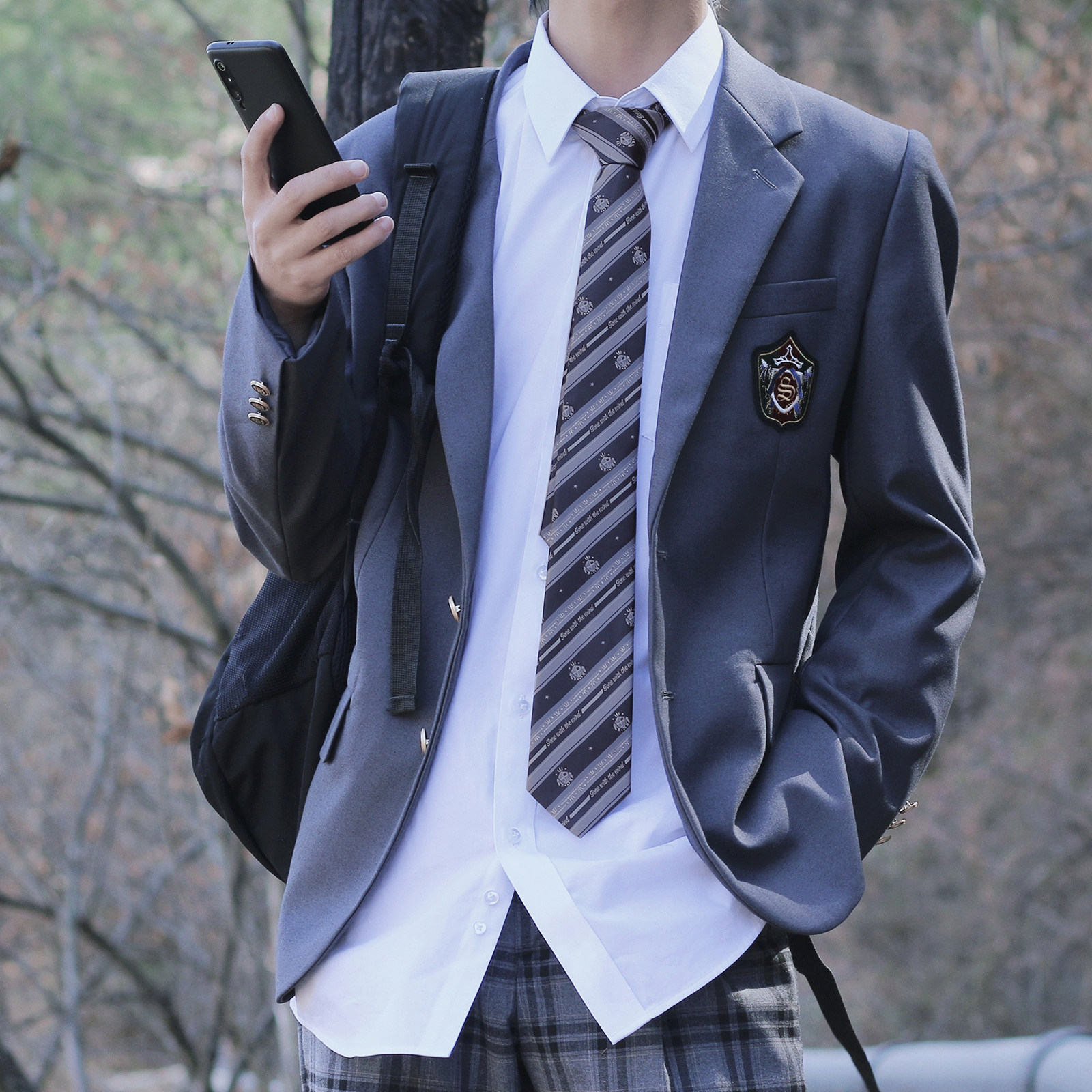 领带jk日系配饰衬衫dk设计时家原创冕我领带