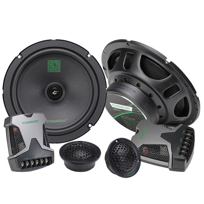 交叉火力汽车音响改装套装喇叭65寸同轴高重低音汽车喇叭