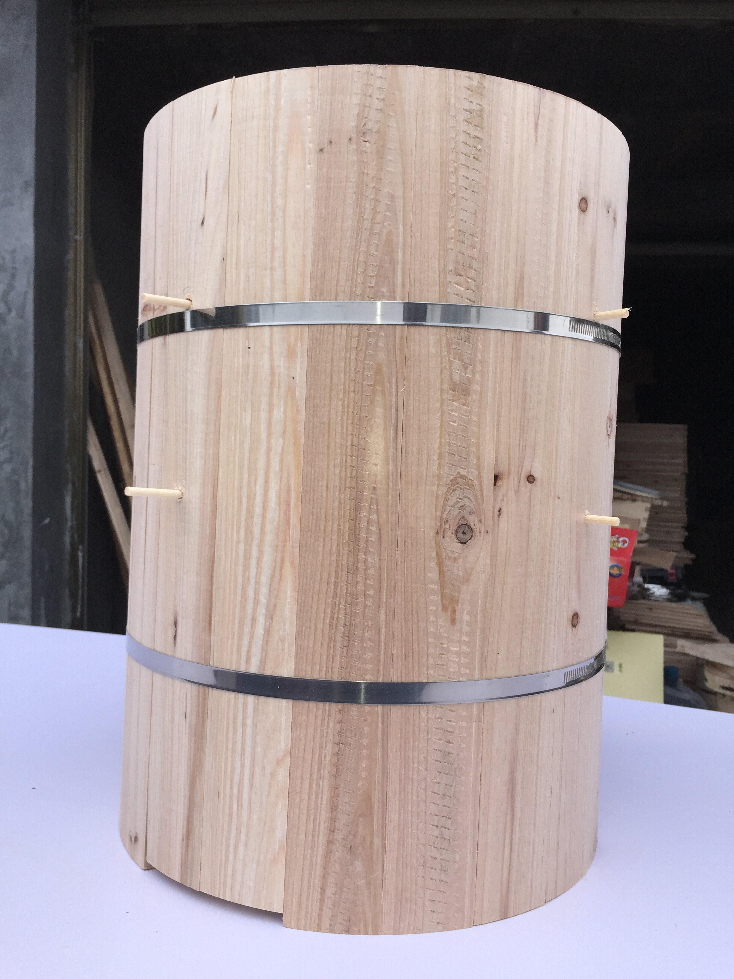 圆格子蜂箱中蜂土养圆桶分蜂收蜂桶蜜蜂野生养殖杉木制作五套包邮