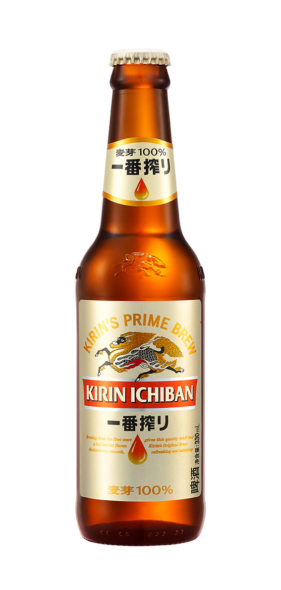 kirin麒麟一番啤酒麦芽生啤高浓度酿造听装瓶装啤酒