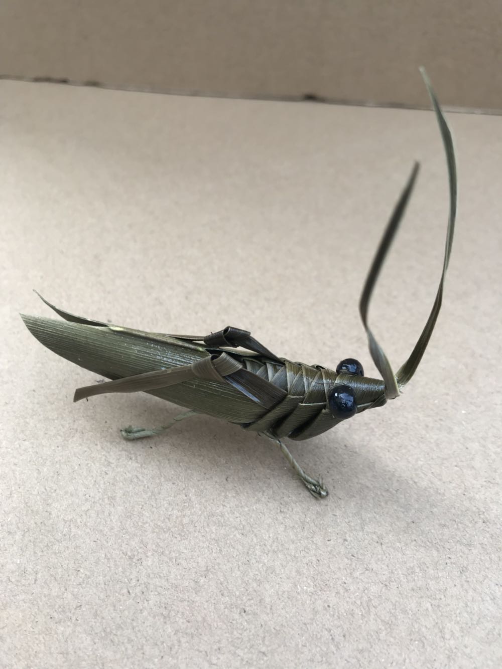 手工草编动物棕编工艺品蚂蚱蝗虫蚱蜢长沙非遗其他手工制作