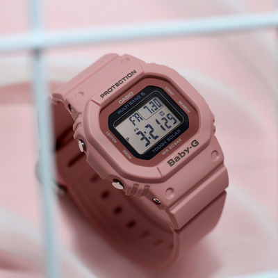 卡西欧casio手表babyg太阳能电波方块防水运动电子表bgd-5000日韩腕表