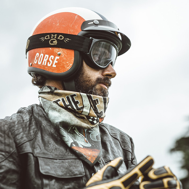 半盔意大利dmd夏季复古轻便摩托车骑行头盔户外摩托车头盔