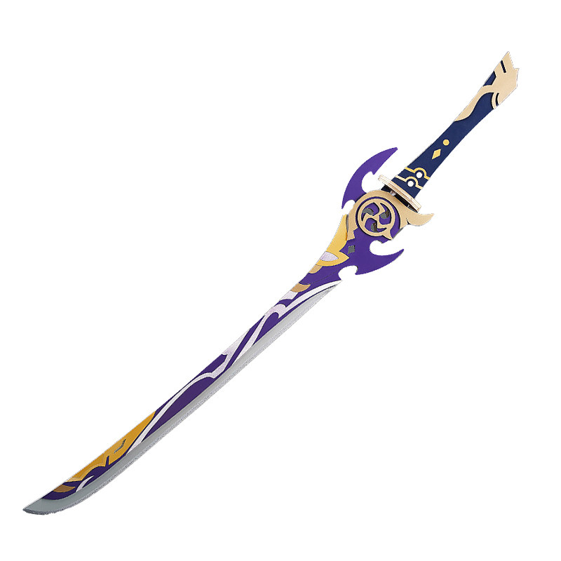 原神cos道具雾切回光天目影打单手剑雷电将军cosplay配件