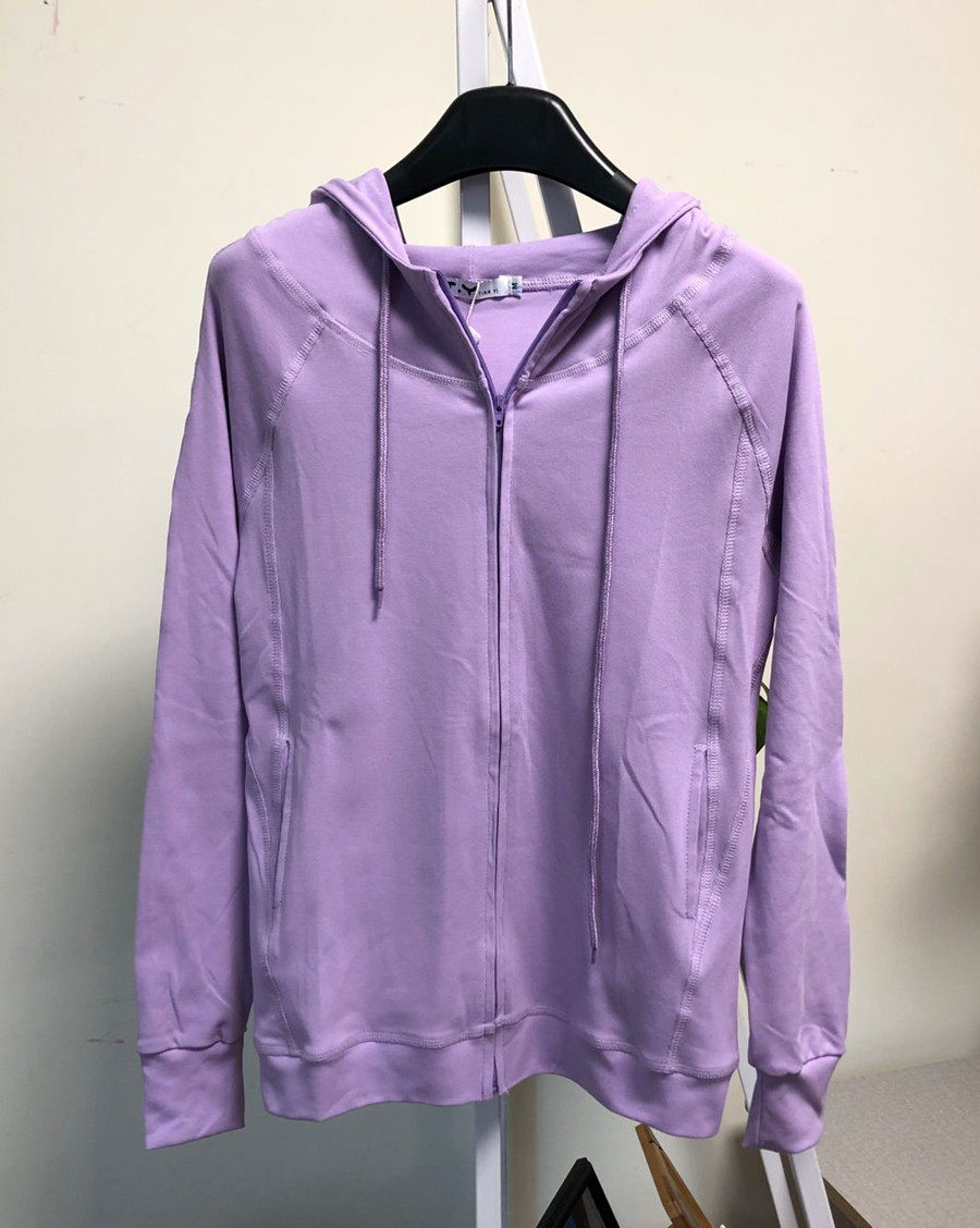 添衣5018秋装防晒螺纹棉连帽卫运动服跑步瑜伽卫衣
