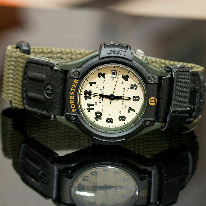卡西欧casioforesterft500wc表盘复古经典森林人棕带男手表日韩腕表