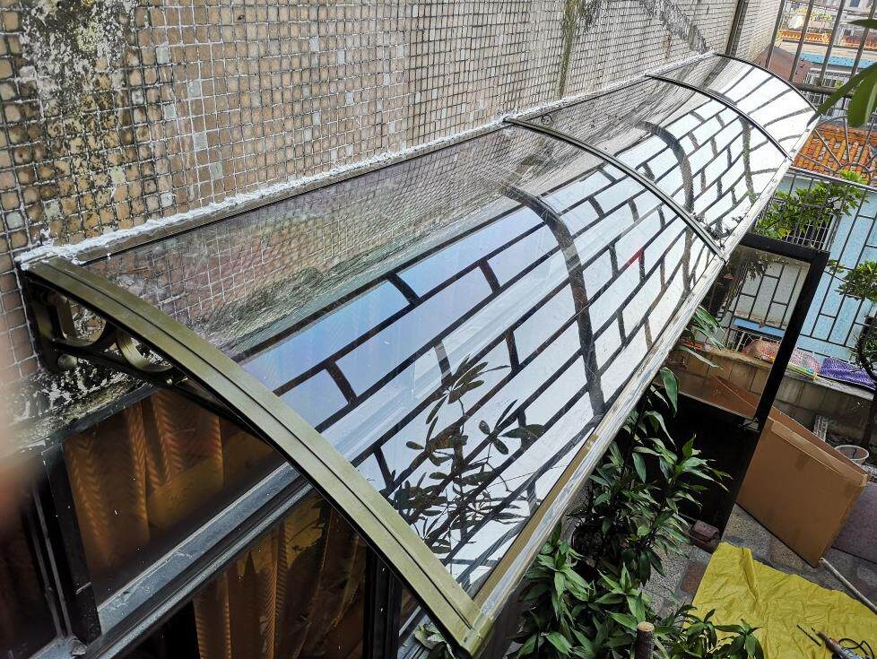 遮阳门上屋檐防水铝合金雨搭门头窗防雨篷店面遮阳篷