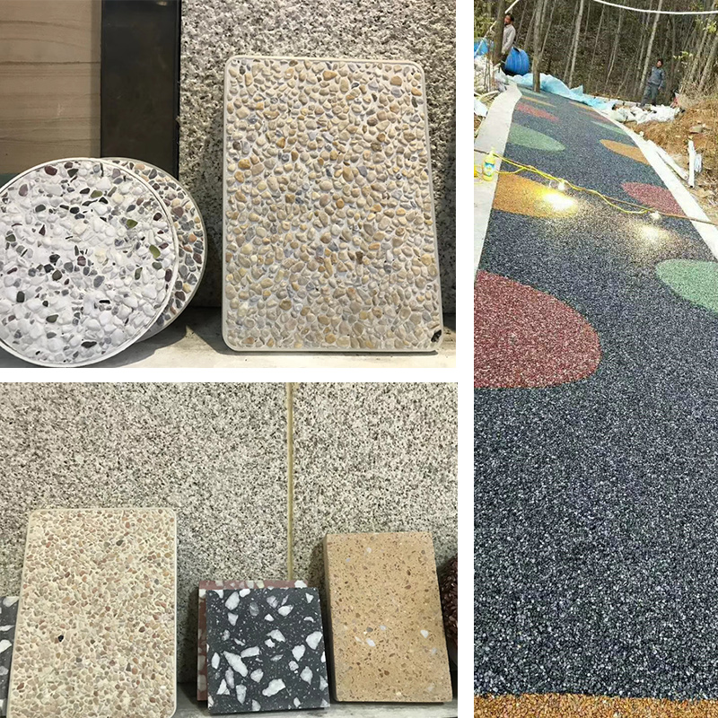 50斤水洗石洗米石白色砾石水刷石水磨石骨料胶粘石透水路米粒石头