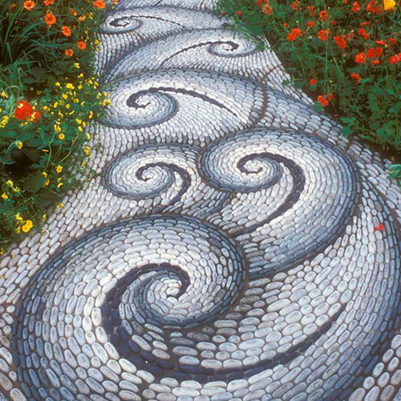 50斤灰黑鹅卵石石头庭院铺路雨花石原石天然鹅软其它园艺用品