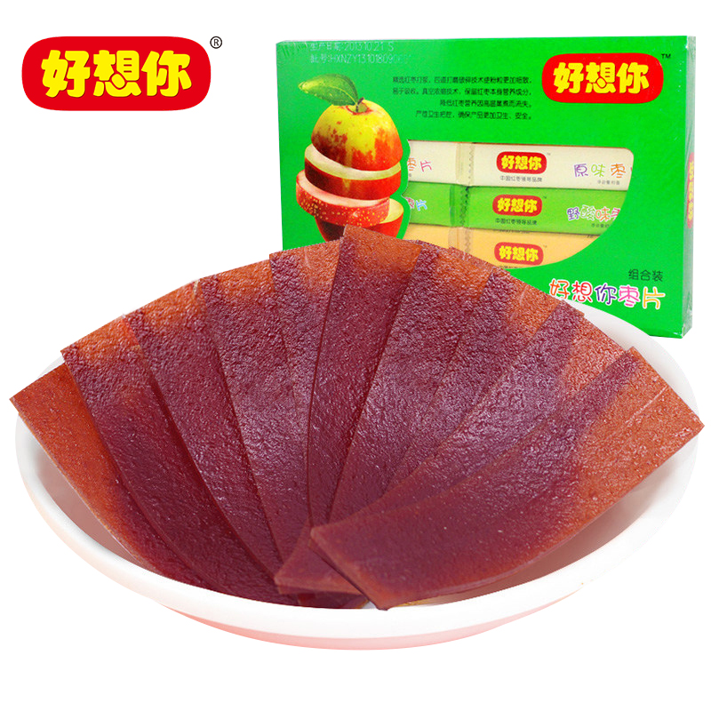 门店同款好想你红枣片360g盒新疆特产零食野酸味阿胶味原味