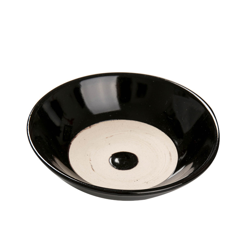 古代水浒传喝酒的碗 酒馆家用日式陶瓷老式复古酒碗小黑碗怀旧碗