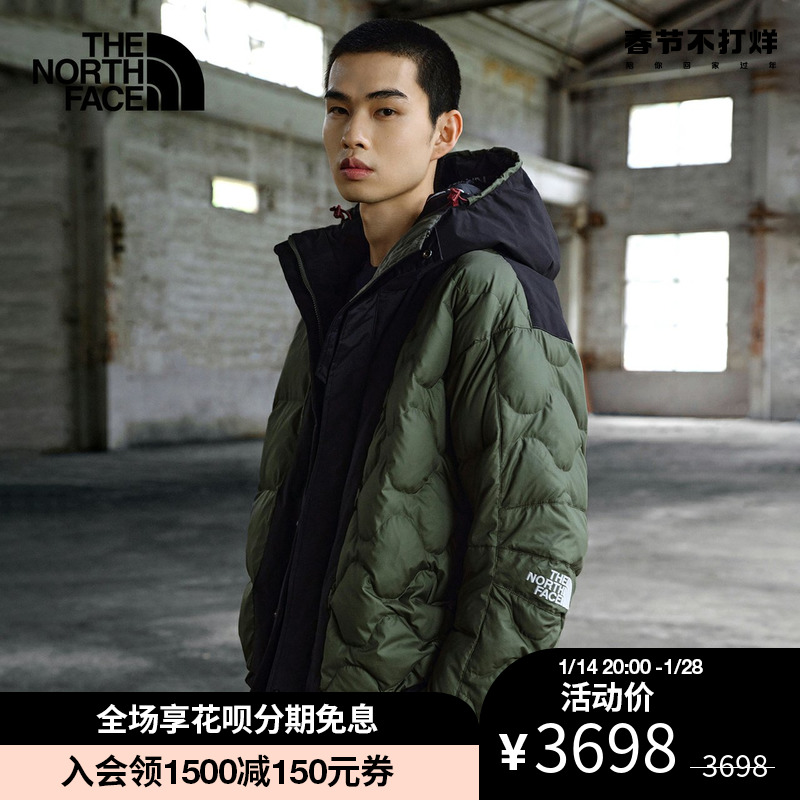 爱打扮(www.idaban.cn)，TheNorthFace北面UE先锋设计男绗缝羽绒服保暖22秋冬新款7WA1