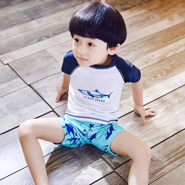 儿童泳衣男童分体中大泳裤套装宝宝婴幼儿男孩儿童泳衣