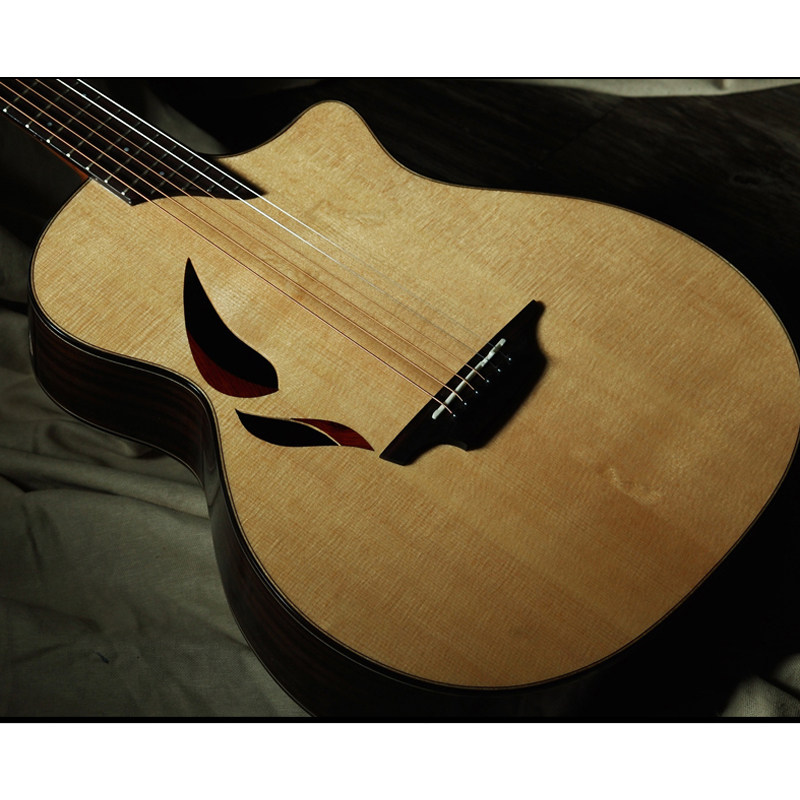 声力乐器rainie小雨花月f02cm02c36寸云杉玫瑰吉他-民谣吉他