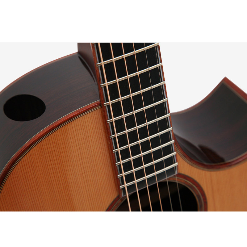 吉他声力乐器rainie小雨r100c红松玫瑰木全单板吉他民谣吉他