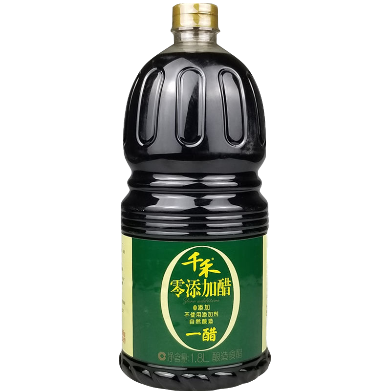【千禾醋_零添加】一醋1.8l大桶装老陈醋饺子醋粮食酿造食醋