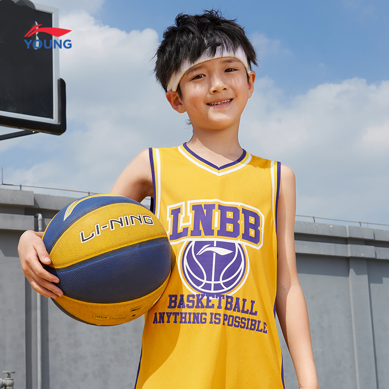 李宁童装篮球服套装2024新款夏季运动服