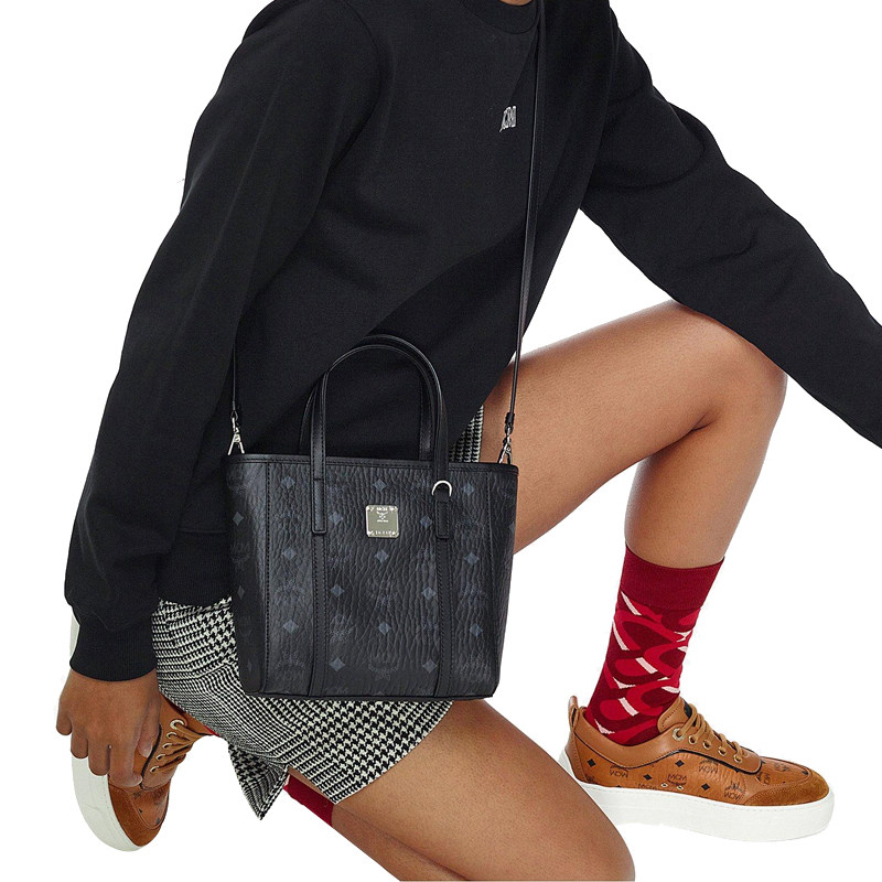 礼物女友mcm女包经典迷你菜篮子单肩手提托特通用款女包