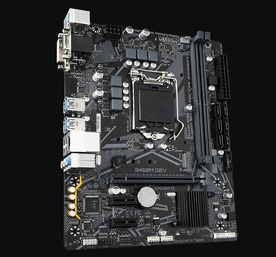 支持全新盒装技嘉b460m-d2v1200针10代cpuvgadvi主板