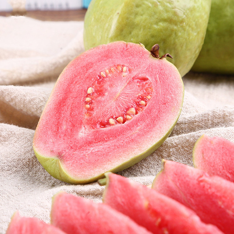 红心番石榴5斤芭乐新鲜水果西瓜红番果园现摘包芭乐