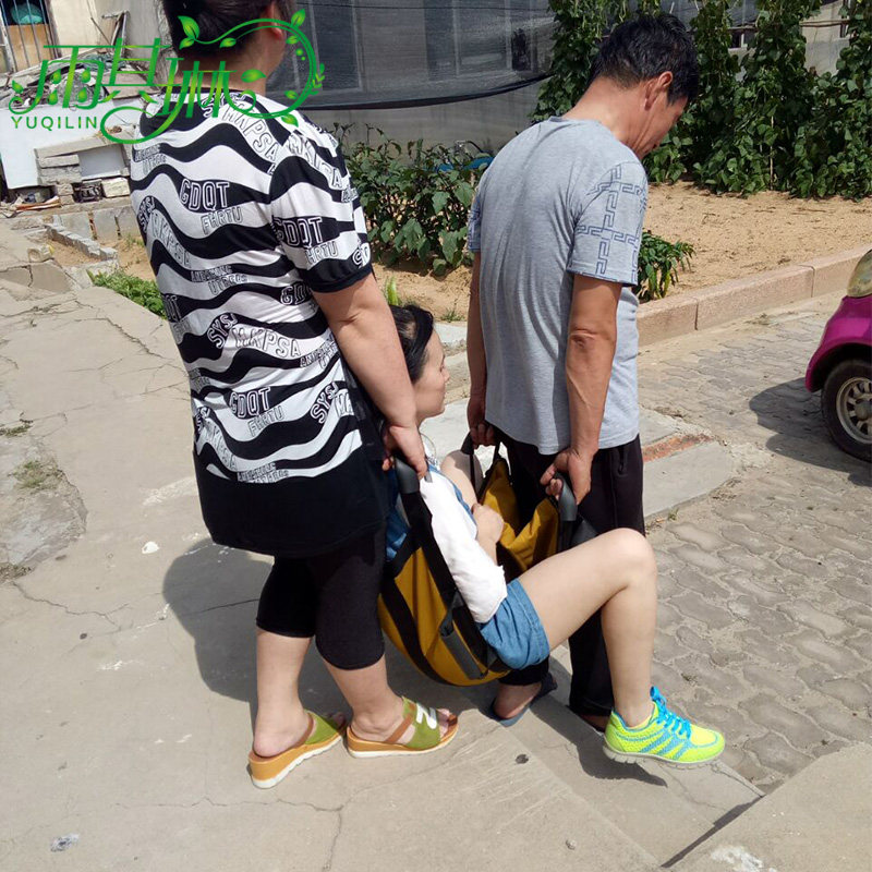 雨其琳瘫痪患者下楼双人抬人轮椅老人用品残疾人保健护具护腰