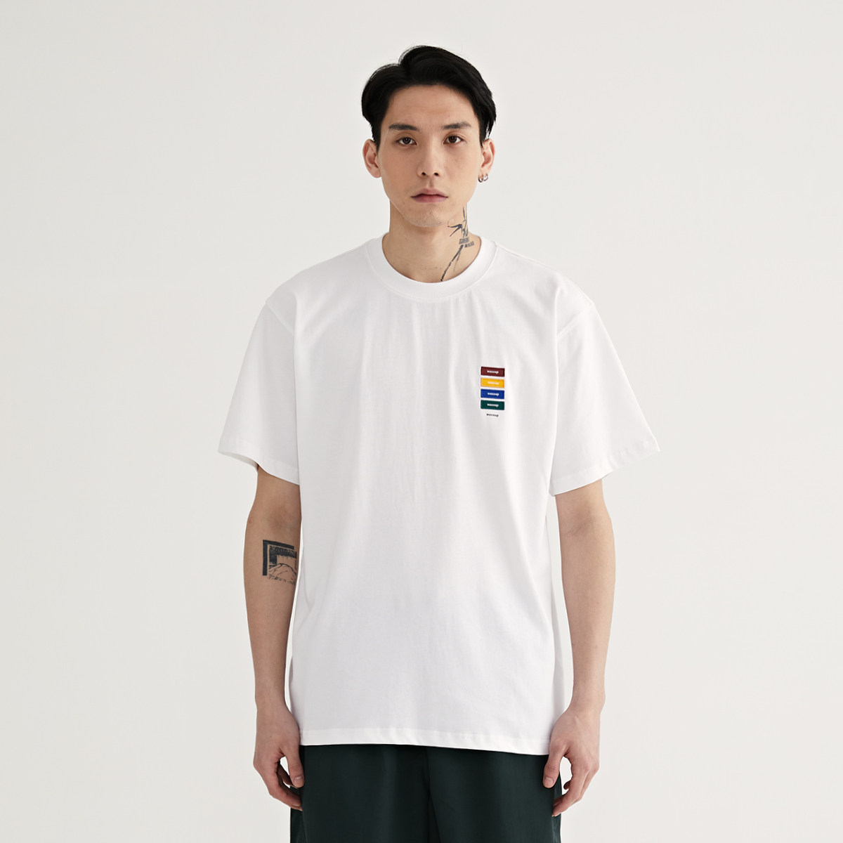 wassup夏季新款彩虹虹织旗舰店t恤