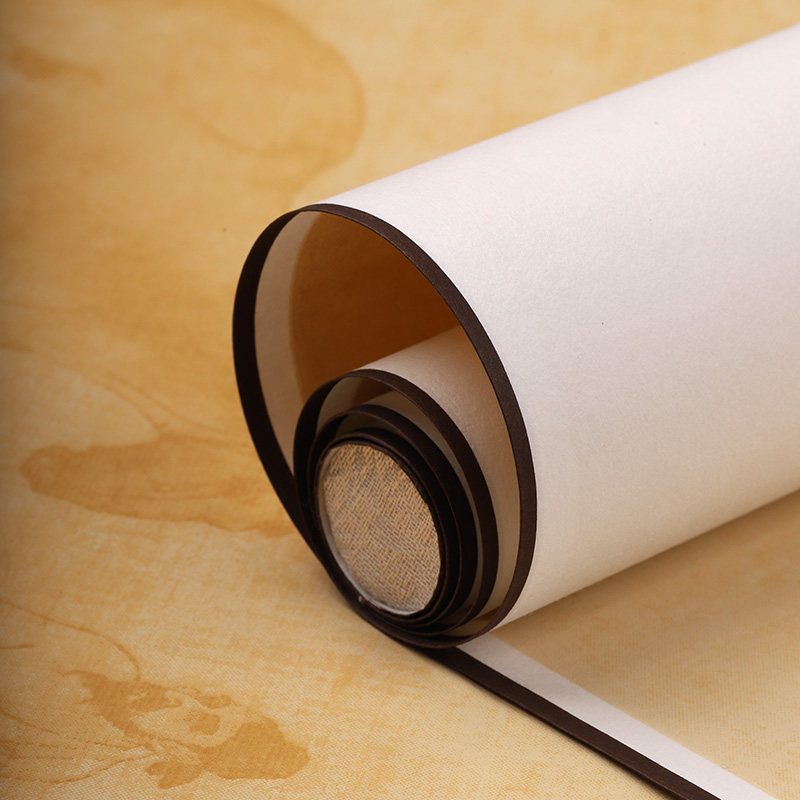 宣纸卷轴半生茶道小品写意专用创作国画书法宣纸