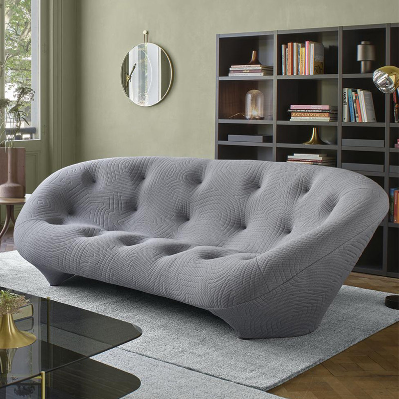 ligneroset写意空间弧形沙发设计师轻奢创意明星布艺沙发