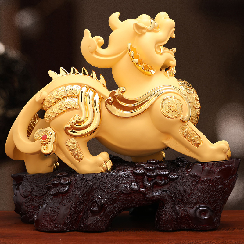 招财貔貅摆件聚财旺财家居办公室客厅玄关酒柜摆件