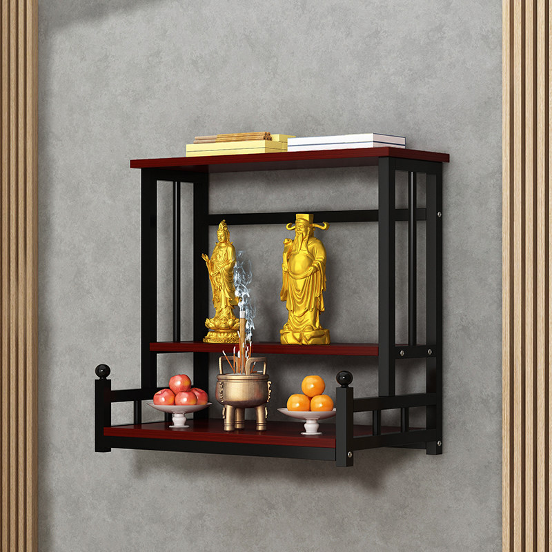 佛龛吊柜财神龛供奉台菩萨佛柜悬空墙壁挂式架家用简约现代新中式