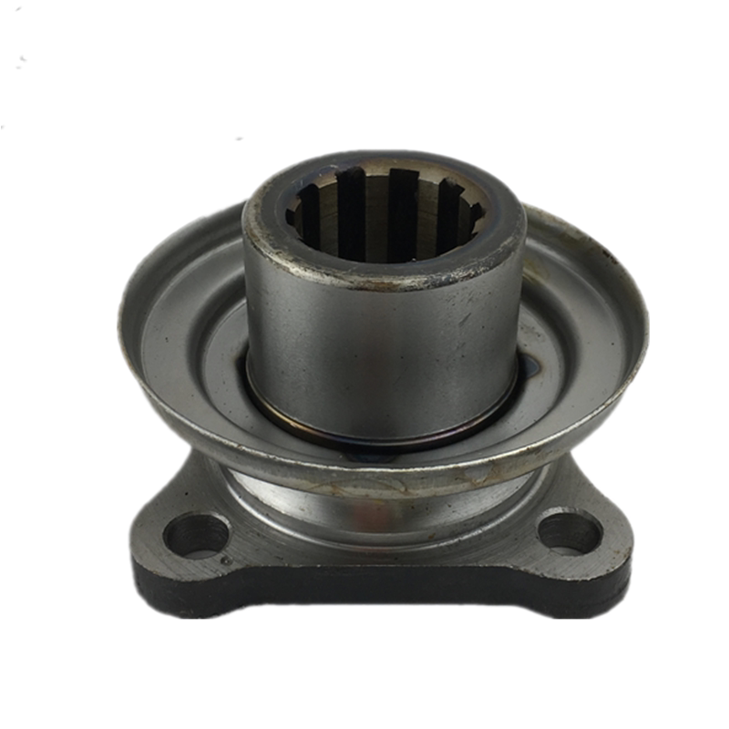 nj131传动轴变速箱角齿突元锻打输出法兰盘孔距淬连传动轴