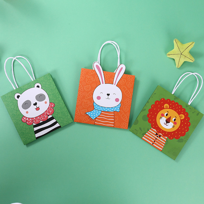加厚礼品袋小可爱卡通手提袋儿童生日伴手礼袋幼儿园礼品袋