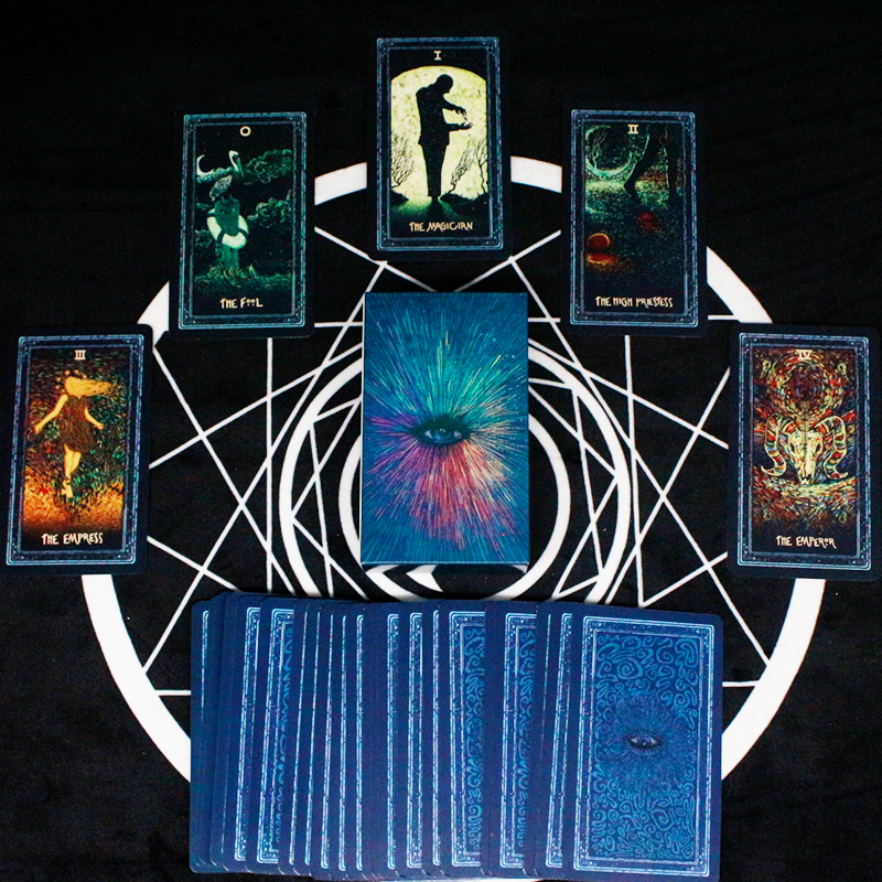 包邮棱镜塔罗牌prismavisionstarot镀银边收藏全套送桌布牌袋