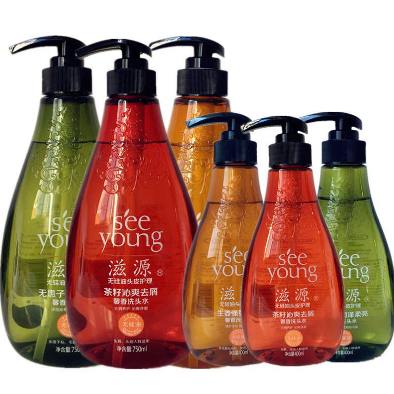 滋源硅油馨香洗发水750ml无患茶籽生姜滋养柔顺洗发水