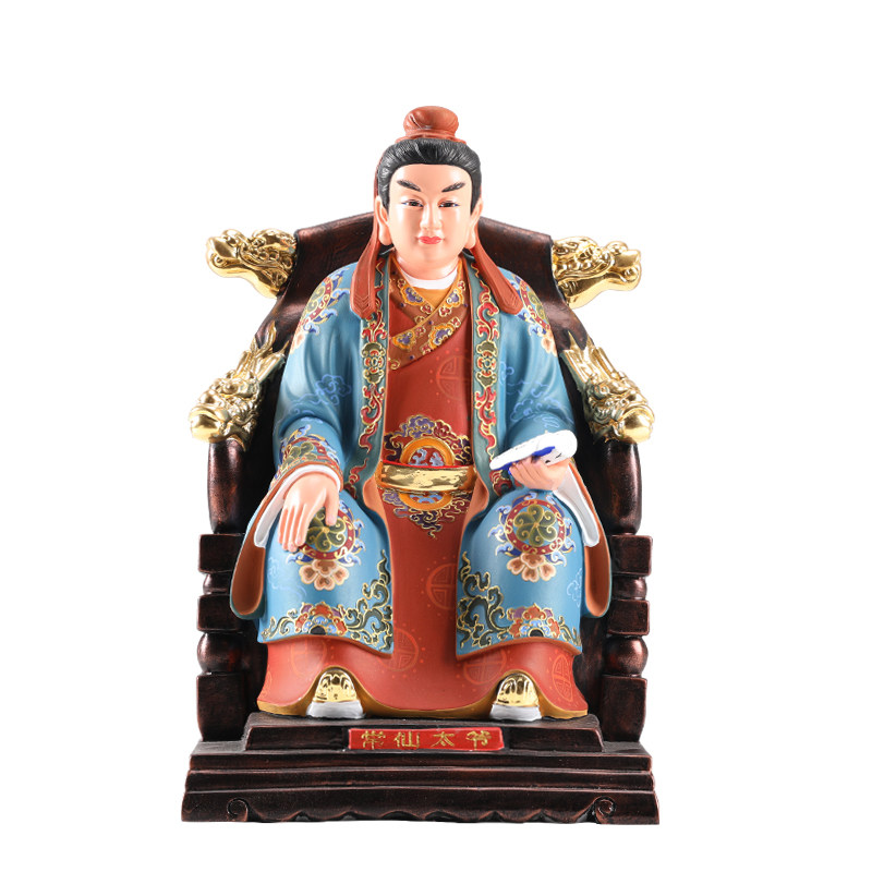 台湾纯铜炫彩宗教道教常仙太爷东北保家四大摆件