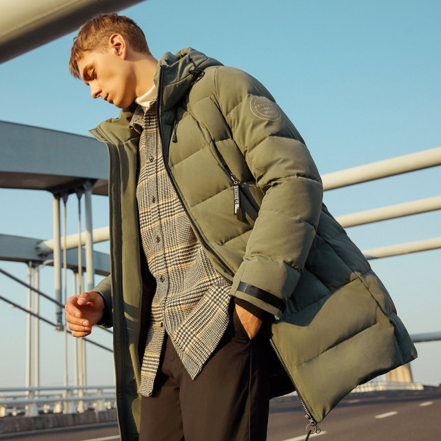 Metersbon Wei down jacket men's tide long fashion winter thickened handsome trend youth jacket Metersbon Wei down jacket men's tide long fashion winter thickened handsome trend youth jacket