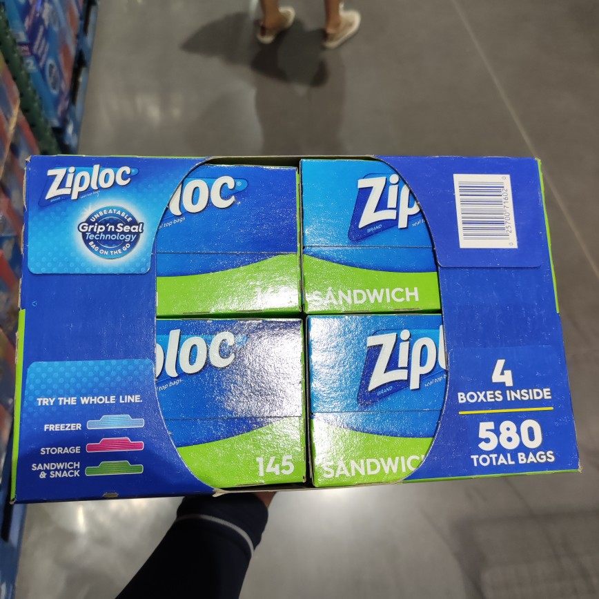 ziplocsandwichbag可封三明治保鲜袋夹链袋580个开市保鲜袋