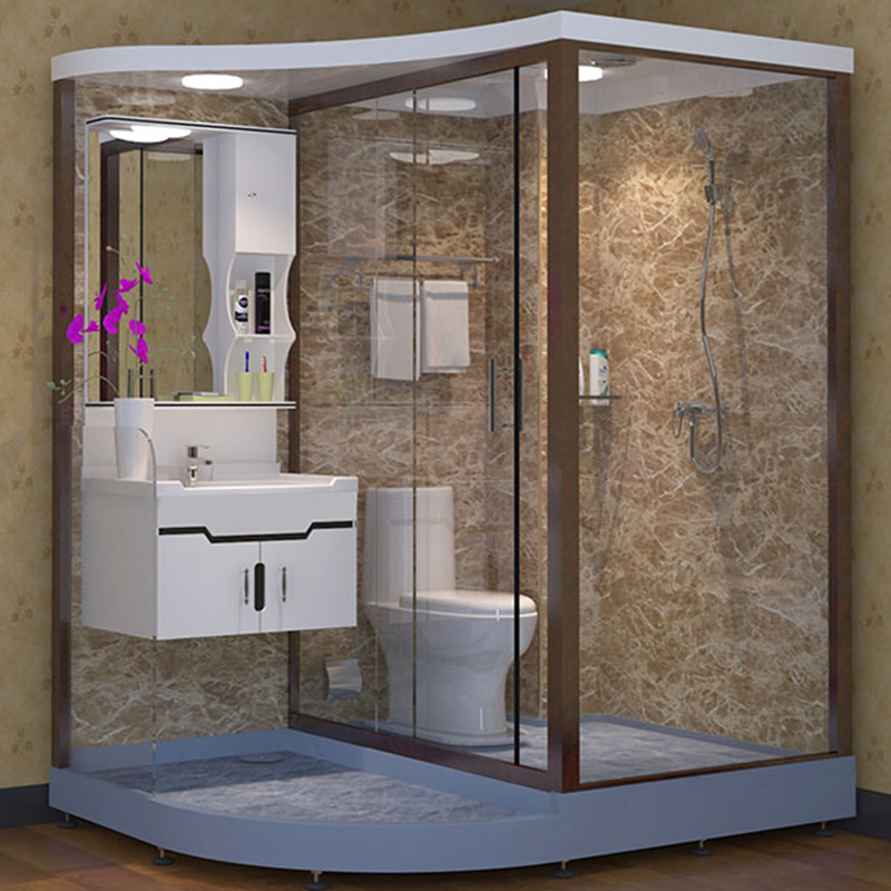 公寓整体卫生间简易浴室淋浴房塑料农村冬季洗澡整体淋浴房