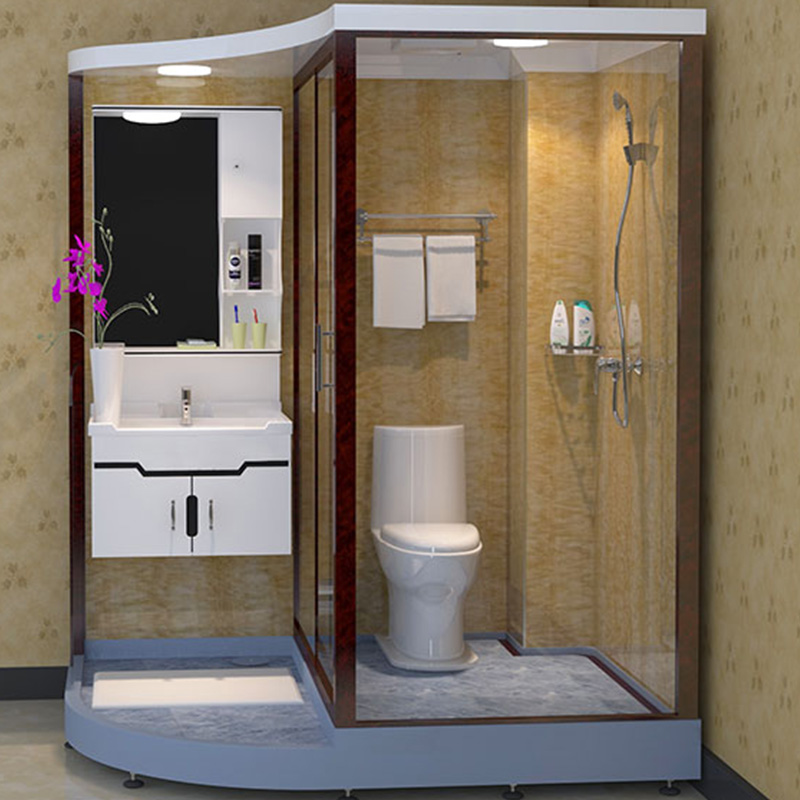 公寓整体卫生间简易浴室淋浴房塑料农村冬季洗澡整体淋浴房